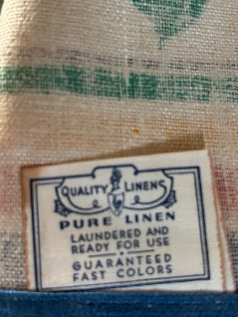 MCM Quality Linens Pure Linen Tea Towel Days Of The Week “Wednesday” Dutch Girl